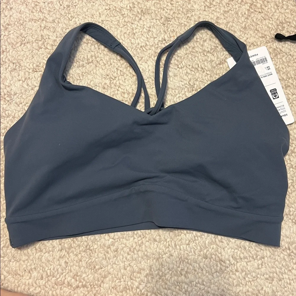 Athleta Women's Blue Sports Bra solace large D DD - Picture 4 of 4